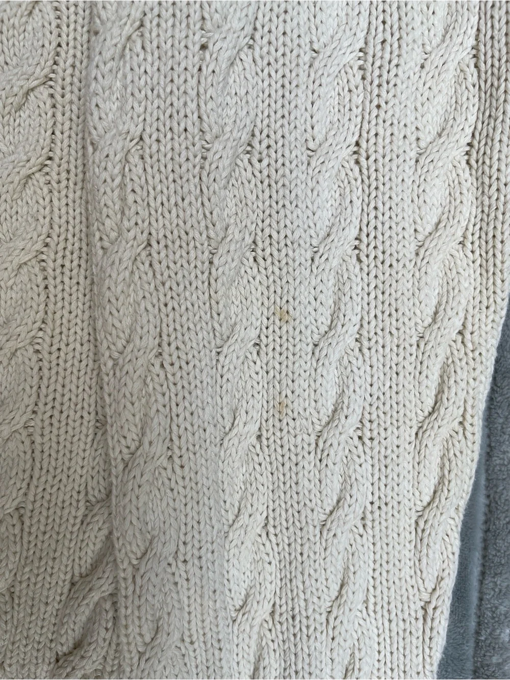 Vintage Polo Ralph Lauren Men's Cream Cable Knit Argyle Sweater academia teacher